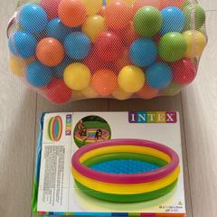 Swimming pool and balls