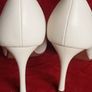 PRICE DROP, RIVER ISLAND,  Cream Ebony, Wide Fit, Brand New, High Heels Size 7 Image 4