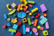 Wooden blocks toddler