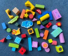 Wooden blocks toddler