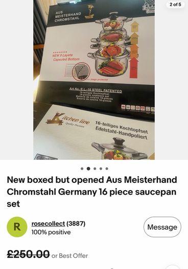 Chromstahl 16-piece stainless steel cookware set