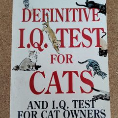 Melissa Miller's Definitive I.Q. Test for Cats (Signet, 1992) Vintage Paperback