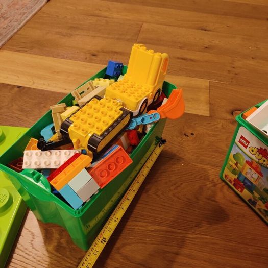 5kg Huge LEGO Duplo Bulk Lot with 2 Storage Boxes & Large Baseplate