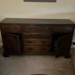 Antique Solid Oak Sideboard