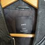 Mango Black Leather Jacket Image 3