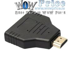 4827 HDMI 1 in to 2 Out Splitter Male to Female M/F Adapter Converter TV