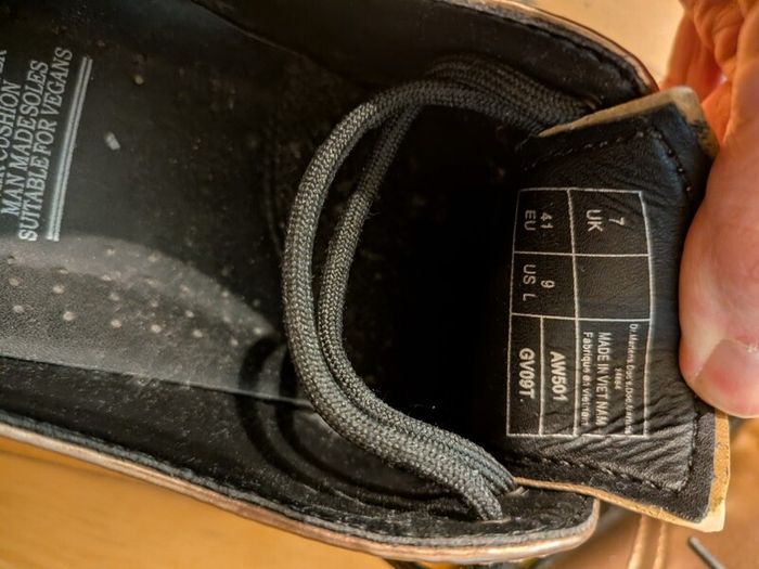 Doc Martens Vegan Gold Boots Size 7