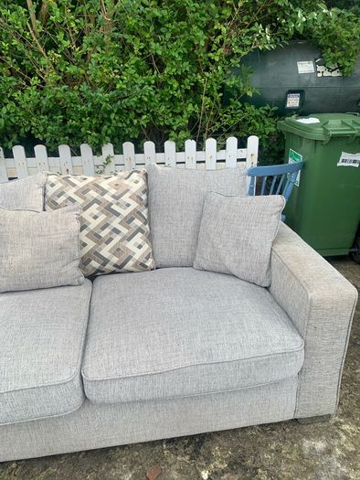 Corner Sofa with pouffe & swivel chair
