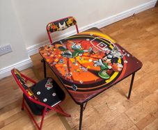 Child's Disney folding table + 2 chairs