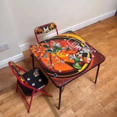 Child's Disney folding table + 2 chairs