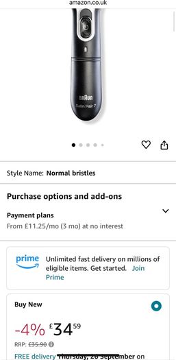 Braun Satin Hair 7 Brush with IONTEC Technology - Black