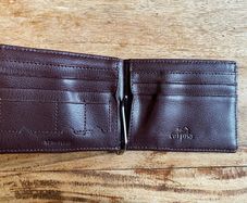 Italian Carpisa cards and cash leather wallet plus sd cards pockets