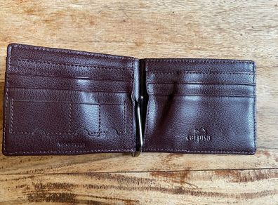 Italian Carpisa cards and cash leather wallet plus sd cards pockets