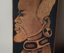 Tribal wooden art.