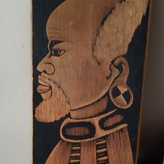 Tribal wooden art.