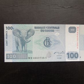 Central Bank of the Congo.2007.100 Francs.Uncirculated Banknote.