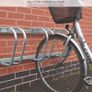 4 Bike Stand Floor or Wall mounted bike rack for garage Bicycle Parking rack Cycle Storage Locking Stand Image 6