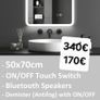 LED Bathroom Mirror Bluetooth Defogger Touch Switch Makeup Image 2
