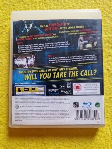 Watchmen The end is night Parts 1 and 2 PlayStation3 ps3 games Original