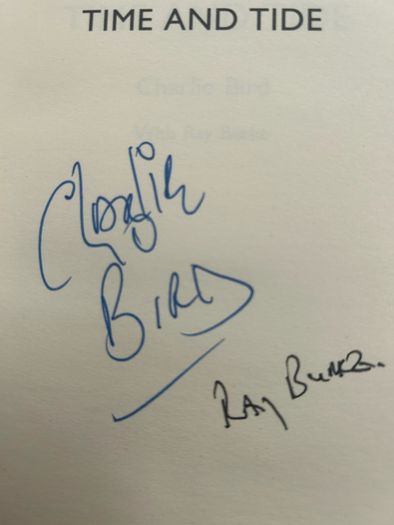 Charlie Bird Autobiography Time and Tide Signed
