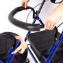 Lightweight Foldable Rollator Includes Tray and Basket - Easy Folding for Boot Height Adjustable Walking Aid Image 5
