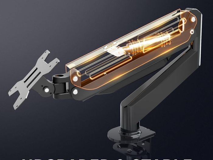 Adjustable single monitor arm