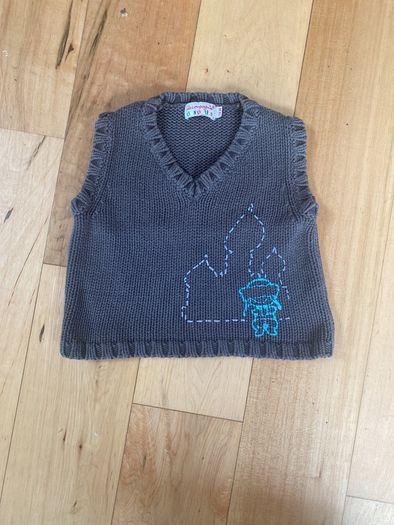 Unisex cotton knitted tank top Compagnie des Petits  12-18 months