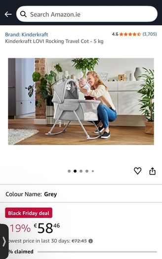 bedside travel cot