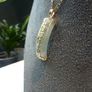 9ct Gold and Jade Pendant Necklace, Chinese Character Design, Italian 375 Chain Image 3