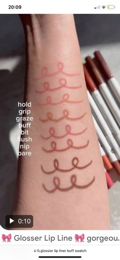 Glossier lip line in buff