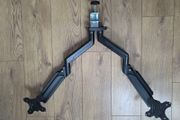 Desk mount dual monitor arm