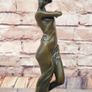 Art-Deco Dancing Woman (36cm) - Bronze, Marble, Signed Image 6