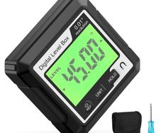 Digital Level Angle Gauge 360 LCD Electronic Protractor Mini Inclinometer Magnetic Base Bevel Protractor Tilt Measuring Tool