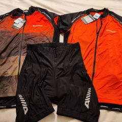 Cycling tops and shorts