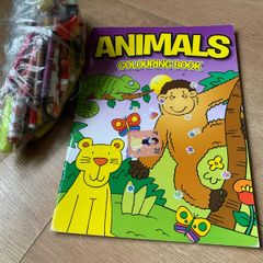 Colouring book and colours