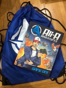 Ali-A YouTuber gaming book and bag