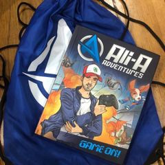 Ali-A YouTuber gaming book and bag