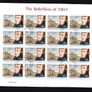 2003 Ireland Centenary of 1803 Rebellion Plate 1A1A1A1A Commemorative Stamp Sheetlet MNH Fine CDS Used with Dublin CDS cancel of 29th July 2003 (First day of issued) on envelope extract. Image 3