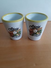 Limoncello ceramic cups