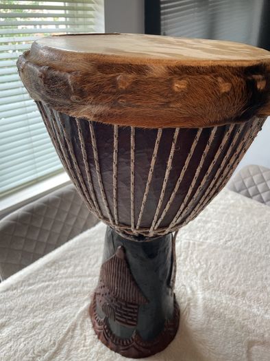 Hand Carved Authentic African Djembe
