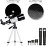 Telescope for Kids & Astronomy Beginners, 70mm Aperture Portable Telescopes with 3 Eyepieces, Height Adjustable Tripod & Phone Adapter Gift for Christmas Image 5