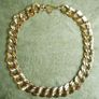 Stunning Vintage Monet Chunky Textured Double Curb Chain Link Necklace -  Boxed Image 5