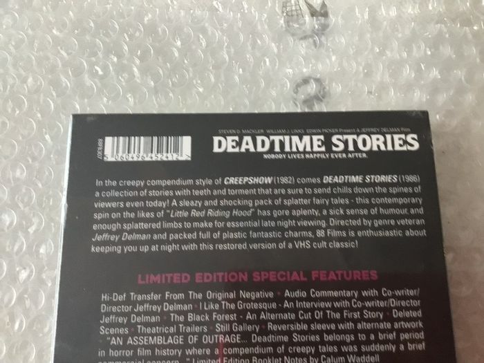 Deadtime Stories Limited Edition Blu Ray Sealed 88 Film