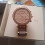 MICHAEL KORS MK5896 Stainless Steel Blush Acetate Rose Gold Analog Women's Watch Image 2