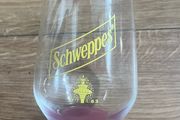 Schweppes branded whiskey glasses