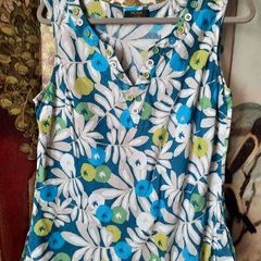 100% Linen MODA Sleeveless Top , UK 18 , Excellent Condition