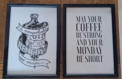A4 framed prints wall art