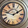 Rare Double Sided Brass Display Clock Image 5