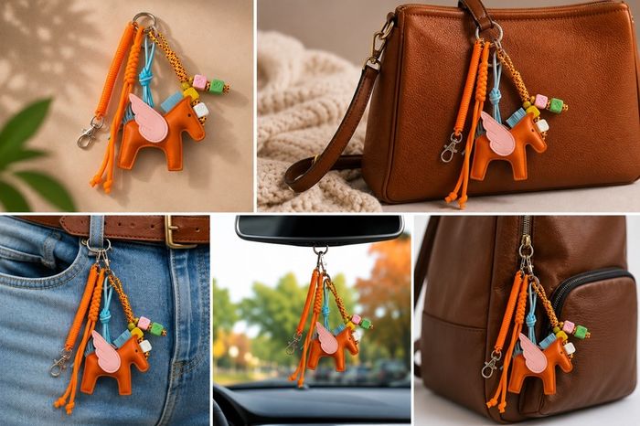 Handmade Pegasus Bag Charm & Keychain / Lucky Pegasus Collection
