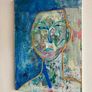 Original Abstract Painting Abstract Figurative eclectic Hero Piece Colour Contrast for minimalist space Image 7